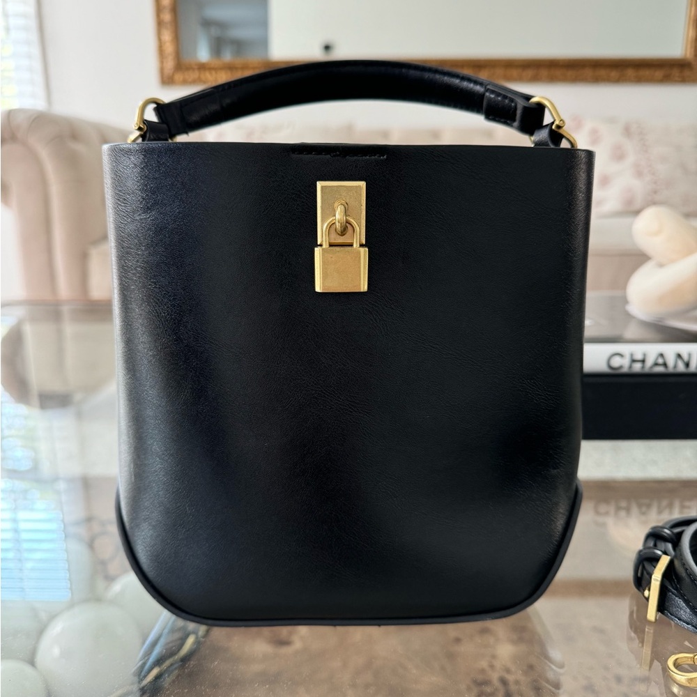 Mango mini shopper top handle bag